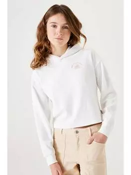 Пуловер с капюшоном Garcia, белый