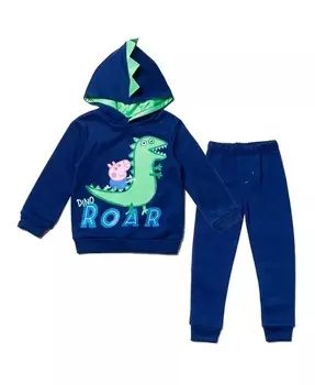 Пуловер с капюшоном George и брюки-джоггеры для малышей , Дети для мальчиков Peppa Pig, синий