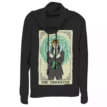 Пуловер с капюшоном и воротником-хомутом для юниоров Marvel Loki Trickster Tarot Licensed Character