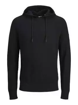 Пуловер с капюшоном Jack & Jones, черный
