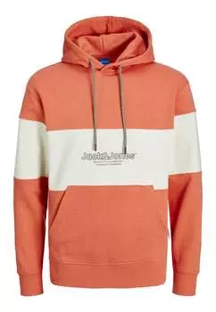 Пуловер с капюшоном Jack & Jones, оранжевый