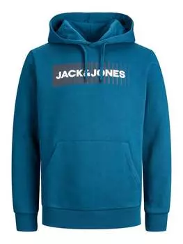 Пуловер с капюшоном Jack & Jones, синий