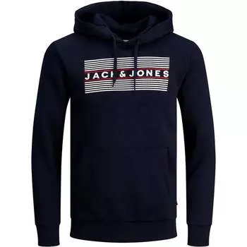 Пуловер с капюшоном Jack & Jones, синий