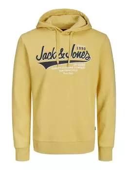 Пуловер с капюшоном Jack & Jones, желтый