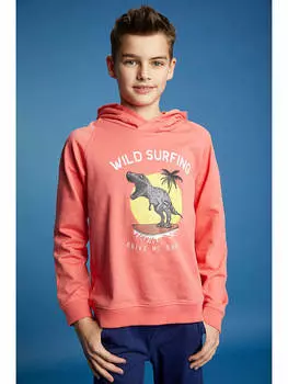 Пуловер с капюшоном lamino, красный