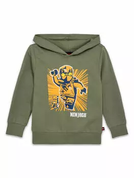Пуловер с капюшоном LEGO wear, цвет light green