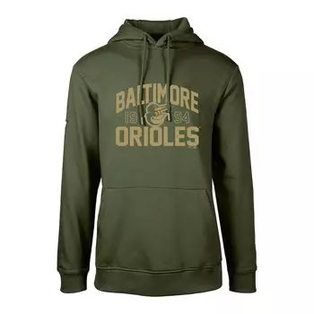 Пуловер с капюшоном Levelwear Baltimore Orioles, зеленый
