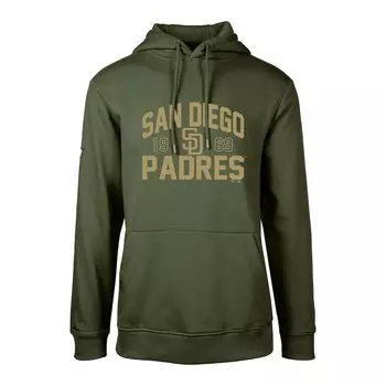 Пуловер с капюшоном Levelwear San Diego Padres, зеленый