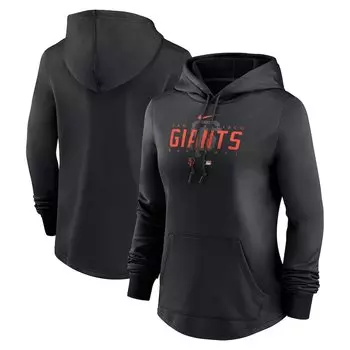 Пуловер с капюшоном Nike San Francisco Giants, черный