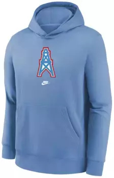 Пуловер с капюшоном Nike Youth Tennessee Titans Rewind Throwback Coast
