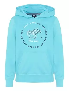 Пуловер с капюшоном Polo Sylt, бирюзовый