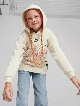 Пуловер с капюшоном Puma, бежевый