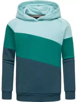 Пуловер с капюшоном ragwear, цвет light aqua