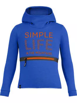 Пуловер с капюшоном Salewa, синий