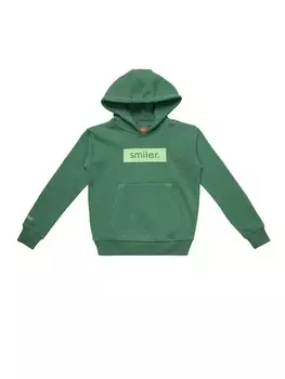 Пуловер с капюшоном smiler., зеленый