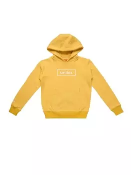 Пуловер с капюшоном smiler., желтый