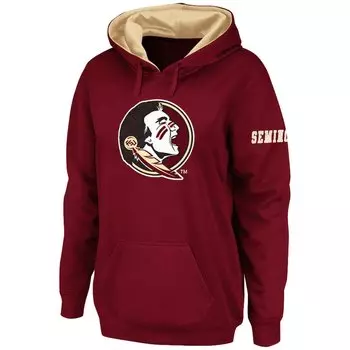 Пуловер с капюшоном Stadium Athletic Florida State Seminoles, гранатовый