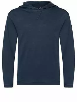 Пуловер с капюшоном super.natural, темно-синий