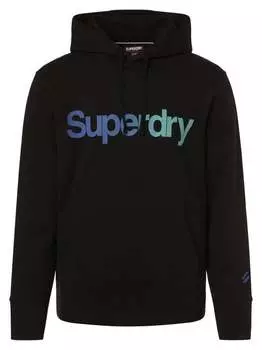 Пуловер с капюшоном Superdry, черный