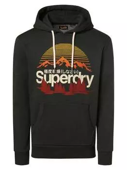 Пуловер с капюшоном Superdry, зеленый