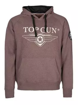 Пуловер с капюшоном Topgun, коричневый