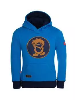 Пуловер с капюшоном Trollkids, цвет azurblau/bronze