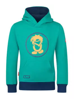 Пуловер с капюшоном Trollkids, цвет grn/dunkelblau