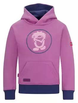 Пуловер с капюшоном Trollkids, цвет lila/dunkelblau