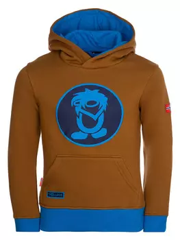 Пуловер с капюшоном Trollkids, светло-коричневый