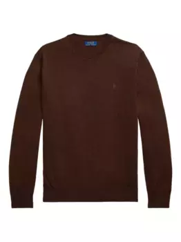 Пуловер с круглым вырезом из мериносовой шерсти POLO RALPH LAUREN, красный