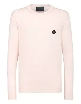 Пуловер с круглым вырезом LS Iconic Plein Philipp Plein, цвет Rose / Pink