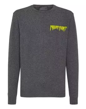 Пуловер с круглым вырезом LS Philipp Plein TM, цвет Dark Grey