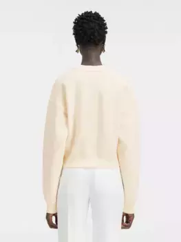 Пуловер с логотипом Grgrain Le Gr Grain Jacquemus, светло-бежевый