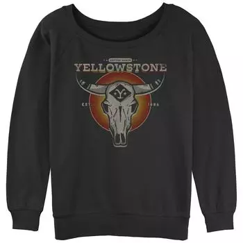 Пуловер с напуском из махрового материала для юниоров Yellowstone Dark Skull Logo Licensed Character
