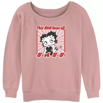 Пуловер с напуском из махровой ткани Betty Boop для юниоров Sassy Mom Licensed Character