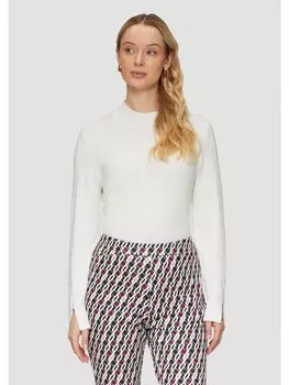 Пуловер s.Oliver BLACK LABEL Strickpullover langarm, кремовый