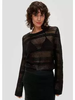 Пуловер s.Oliver, черный