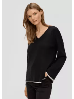 Пуловер s.Oliver, черный