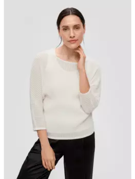 Пуловер s.Oliver, кремовый