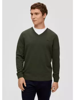 Пуловер s.Oliver, оливковый