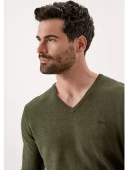 Пуловер s.Oliver, оливковый