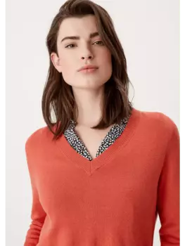 Пуловер s.Oliver, оранжевый