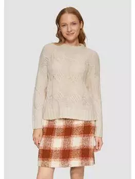 Пуловер s.Oliver Strickpullover langarm, бежевый