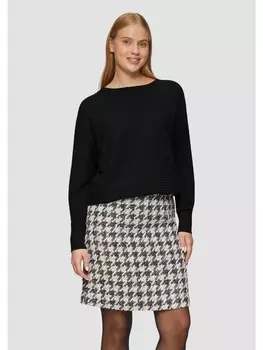 Пуловер s.Oliver Strickpullover langarm, черный