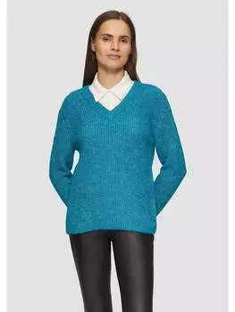 Пуловер s.Oliver Strickpullover langarm, цвет Petrol