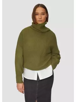 Пуловер s.Oliver Strickpullover langarm, оливковый