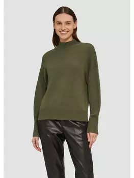 Пуловер s.Oliver Strickpullover langarm, оливковый