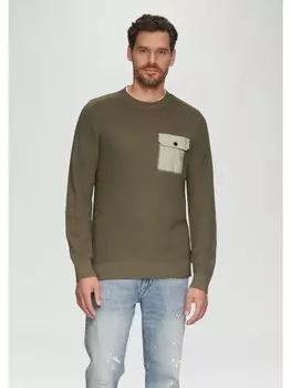 Пуловер s.Oliver Strickpullover langarm, оливковый