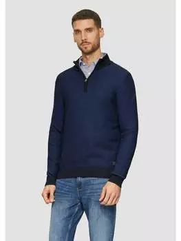 Пуловер s.Oliver Strickpullover langarm, синий