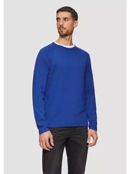 Пуловер s.Oliver Strickpullover langarm, синий